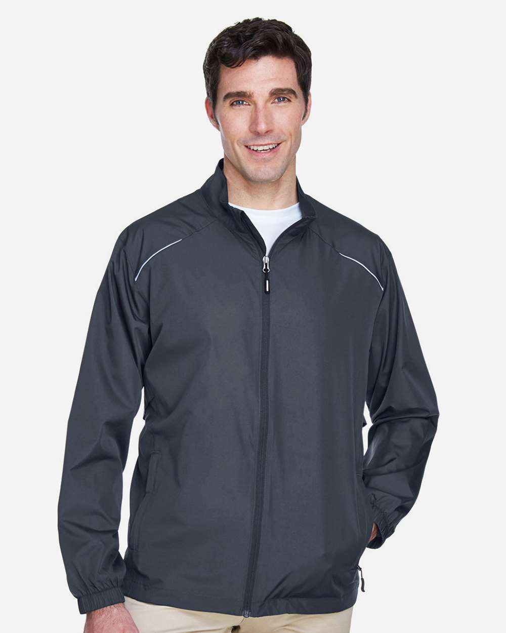 Core365 88183 - Carbon - M Charcoal gray men’s lightweight zip jacket classic fit of Ad It Up in Albuquerque