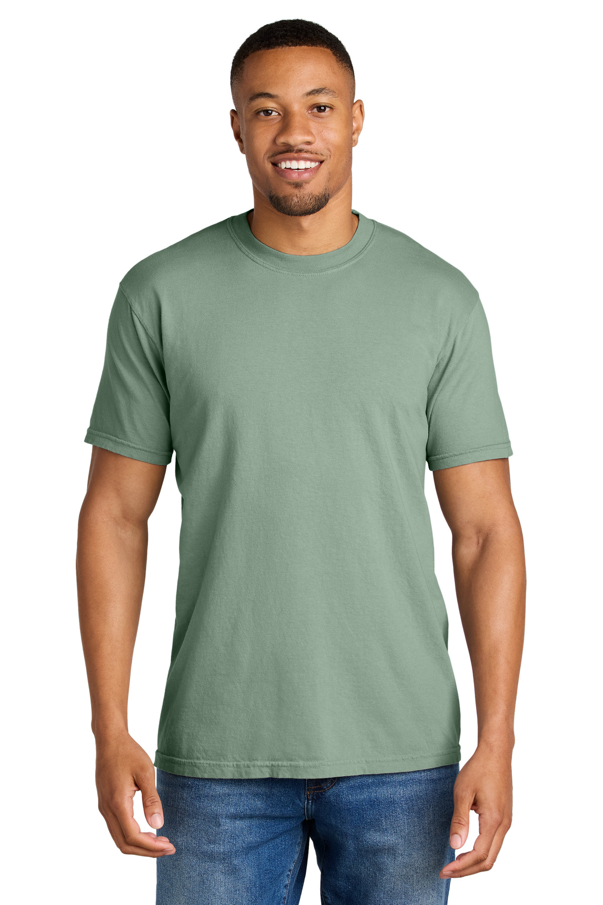 Comfort Colors 1717 - Bay - 3XL Sage green men’s t-shirt short sleeve classic fit of Ad It Up in Albuquerque