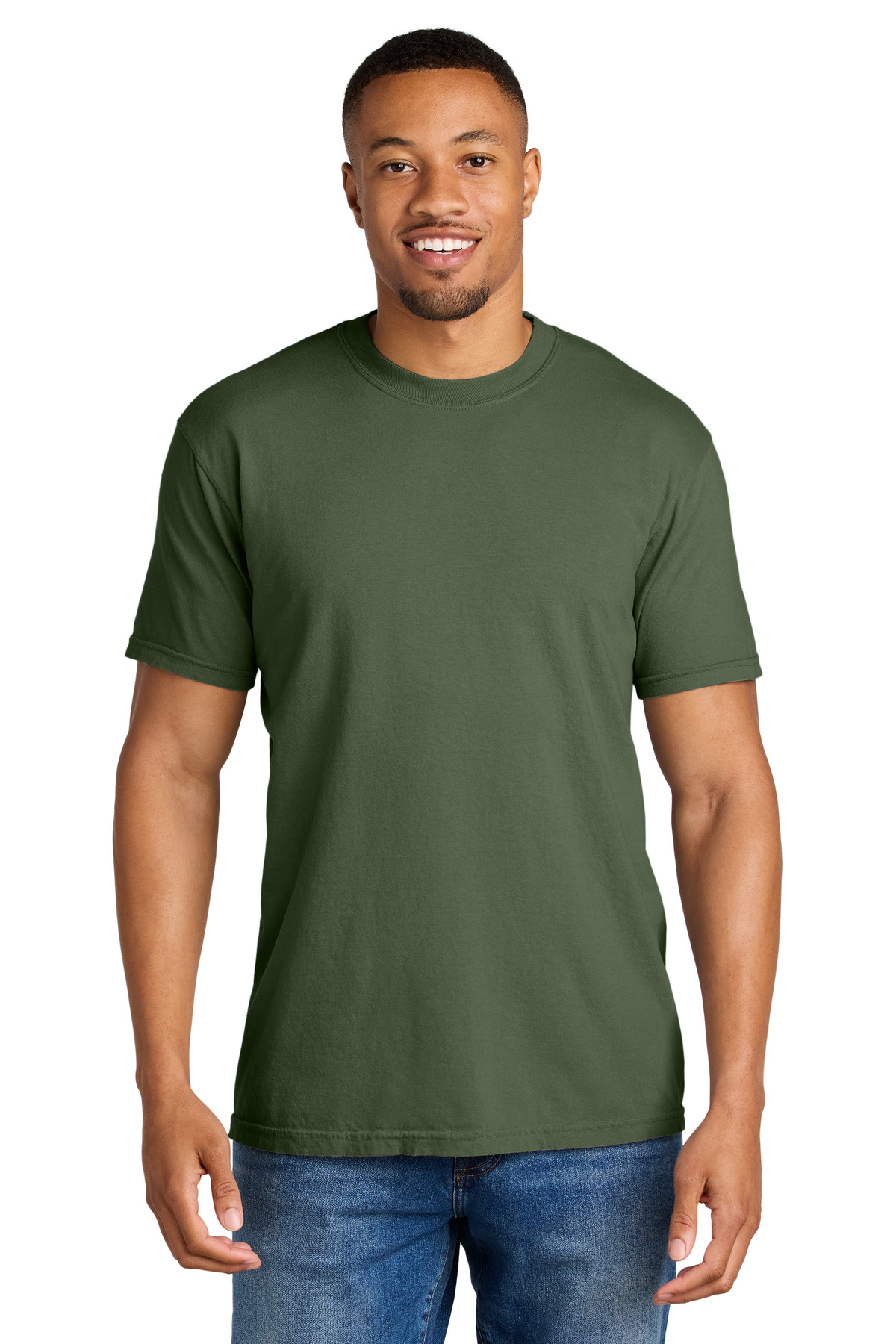 Comfort Colors 1717 - Hemp - 2XL Olive green men’s t-shirt short sleeve classic fit of Ad It Up in Albuquerque
