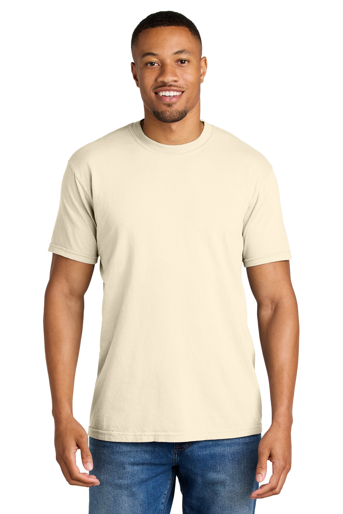 Comfort Colors 1717 - Ivory - 2XL Cream beige men’s t-shirt short sleeve classic fit of Ad It Up in Albuquerque
