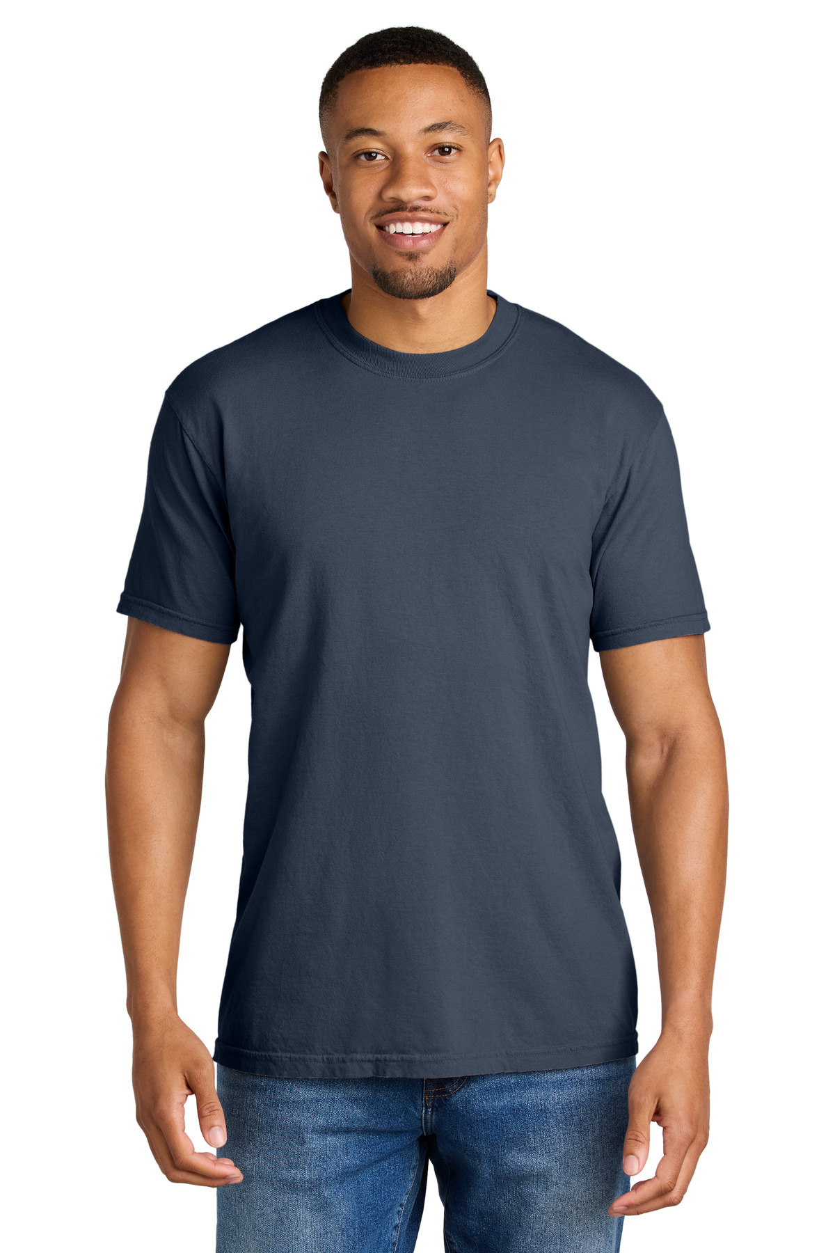 Comfort Colors 1717 - Navy - M Navy blue men’s t-shirt short sleeve classic fit of Ad It Up in Albuquerque