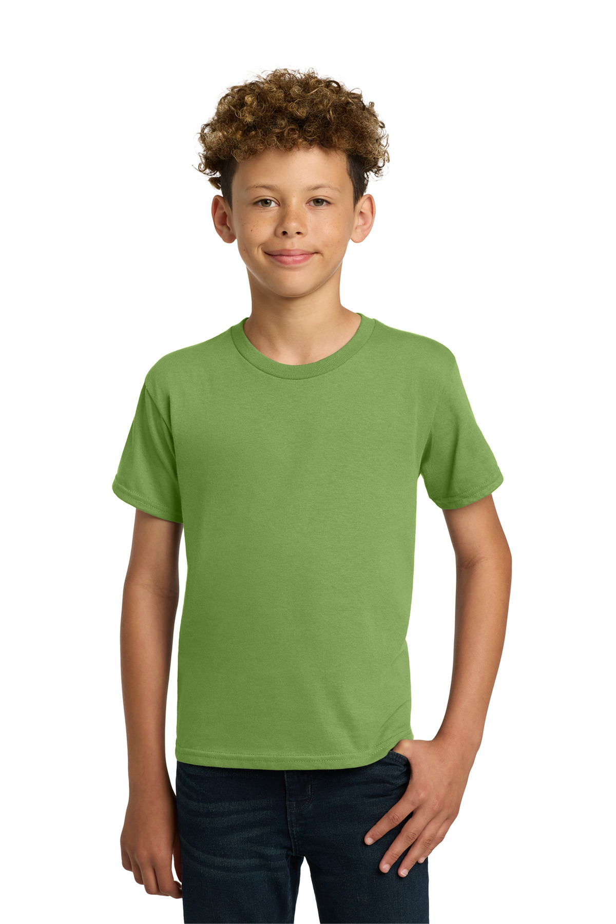 Gildan 5000B - Kiwi - XL Kids apple green t-shirts short sleeve classic fit of Ad It Up in Albuquerque