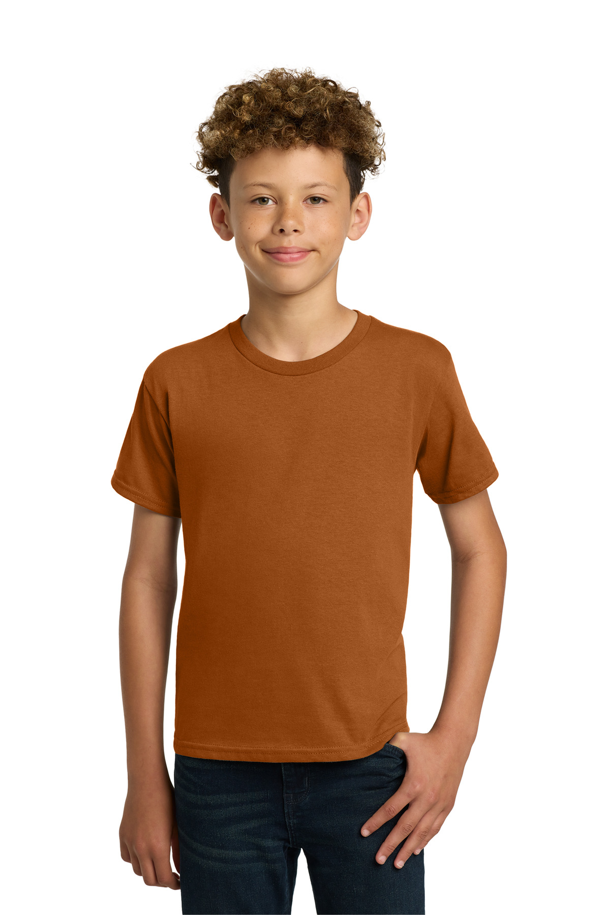 Gildan 5000B - Texas Orange - M Kids rust brown t-shirts short sleeve classic fit of Ad It Up in Albuquerque