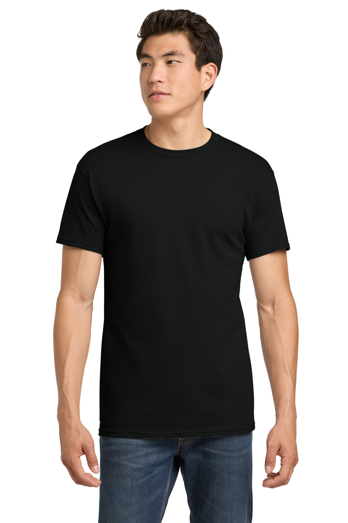 Gildan 5000 - Black - 2XL black crew neck short-sleeve t-shirts of Ad It Up in Albuquerque, NM