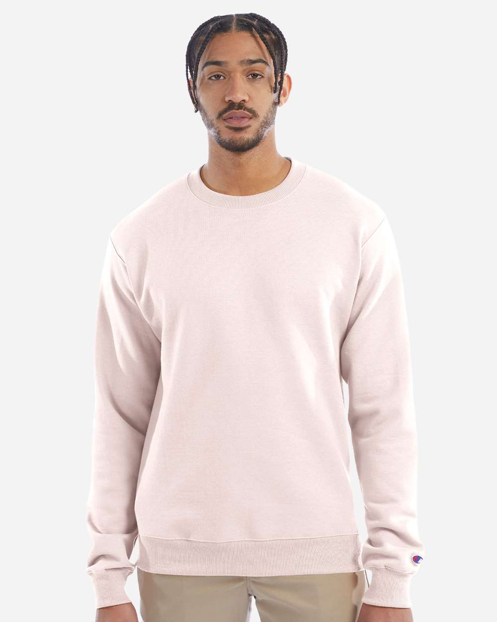 Champion S600 - Pink Blush - 2XL Light pink crewneck sweatshirt classic fit of Ad It Up in Albuquerque