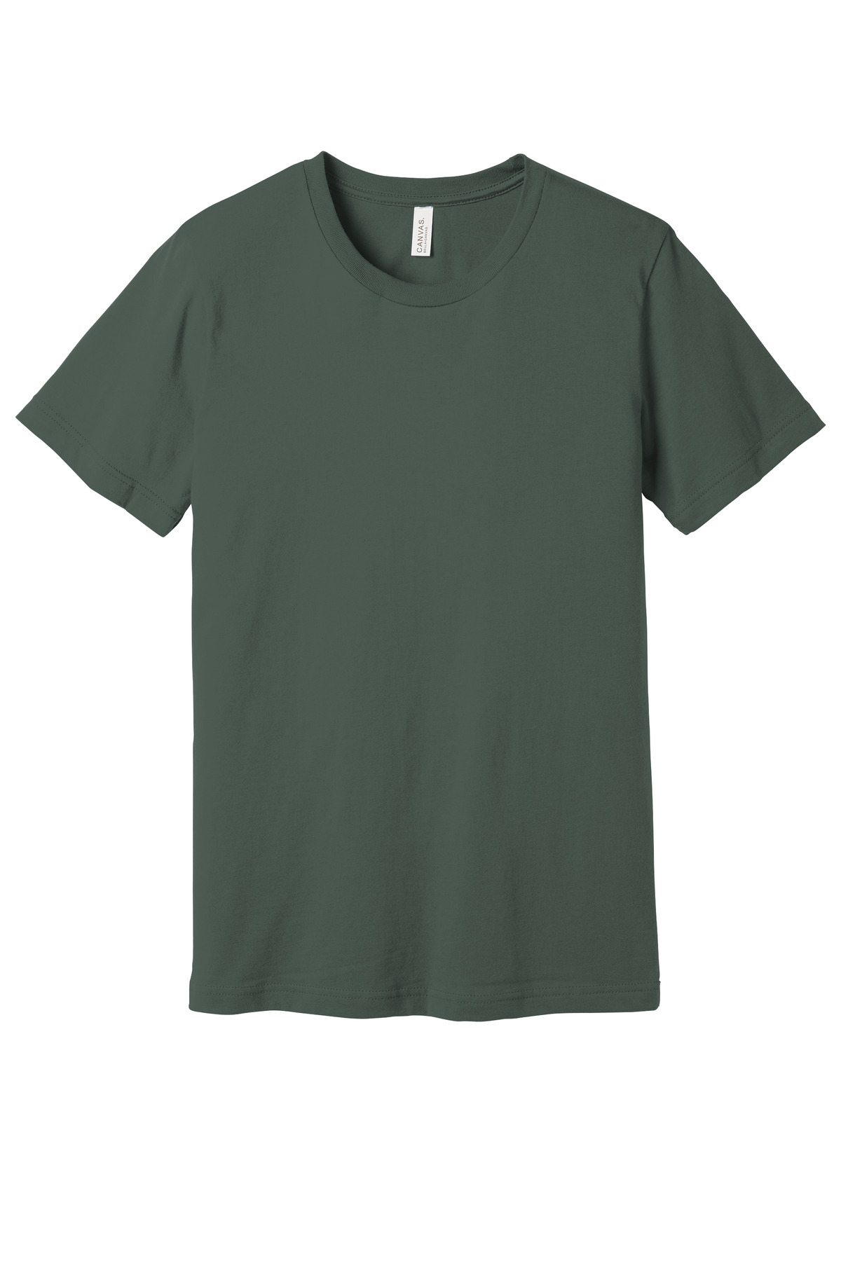 Bella Canvas BC3001CVC - Heather Military Green - 2XL Olive green blank t-shirt mockup short sleeve of Ad It Up in Albuquerque