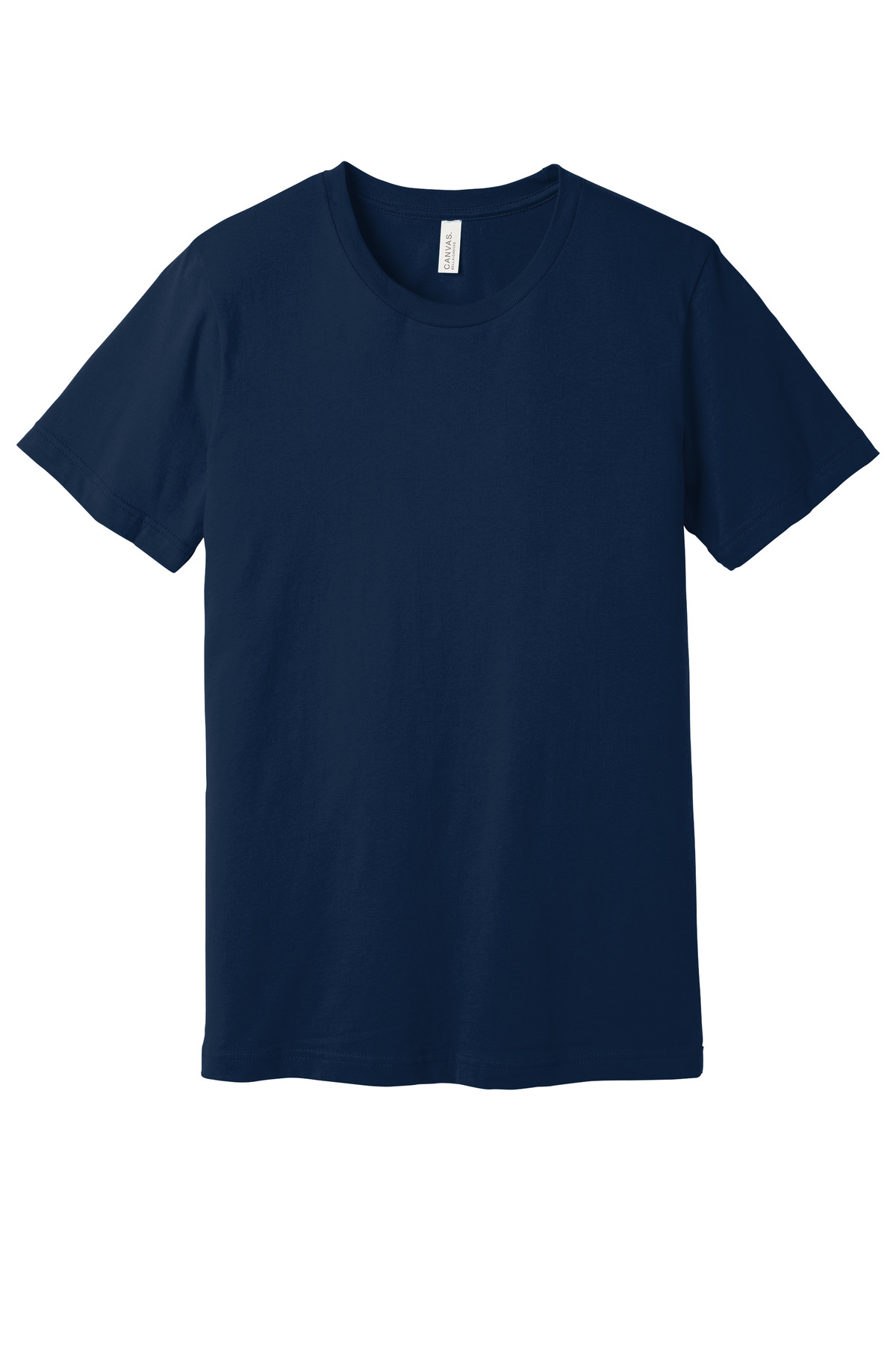 Bella Canvas BC3001 - Navy - M Navy blue blank t-shirt mockup short sleeve of Ad It Up in Albuquerque