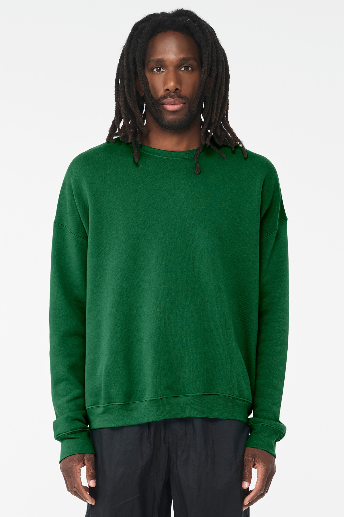 Bella Canvas BC3945 - Kelly - XL Green men’s crewneck sweatshirt classic fit of Ad It Up in Albuquerque