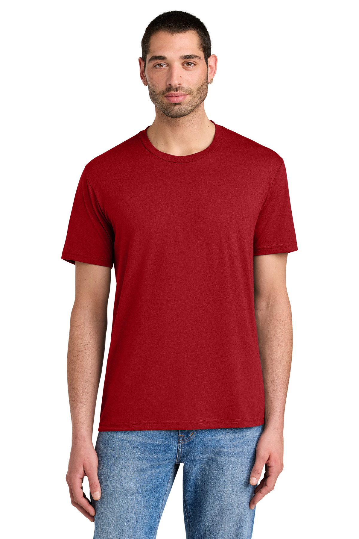 District DM130 - Classic Red - 2XL Dark red men’s t-shirt short sleeve classic fit of Ad It Up in Albuquerque