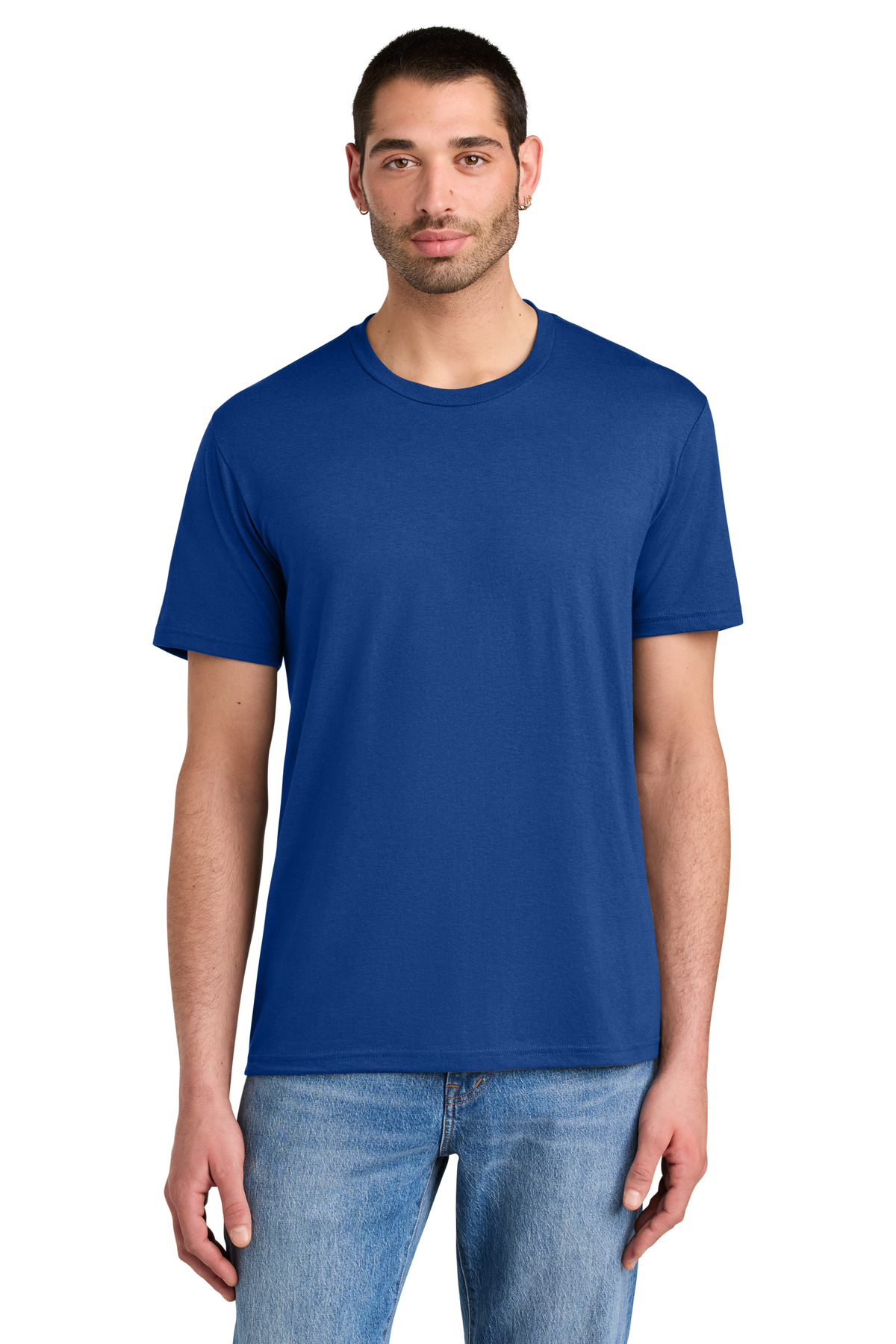 District DM130 - Deep Royal - M Royal blue men’s t-shirt short sleeve classic fit of Ad It Up in Albuquerque