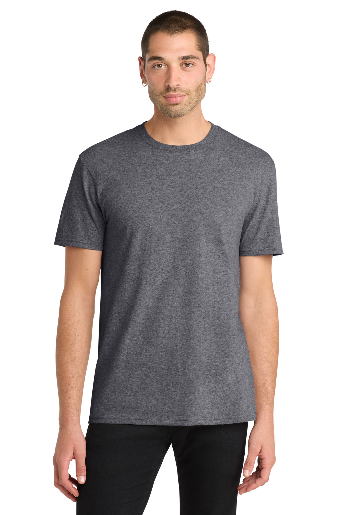 District DT5000 - Heather Charcoal - 2XL Heather charcoal men’s t-shirt short sleeve modern fit of Ad It Up in Albuquerque
