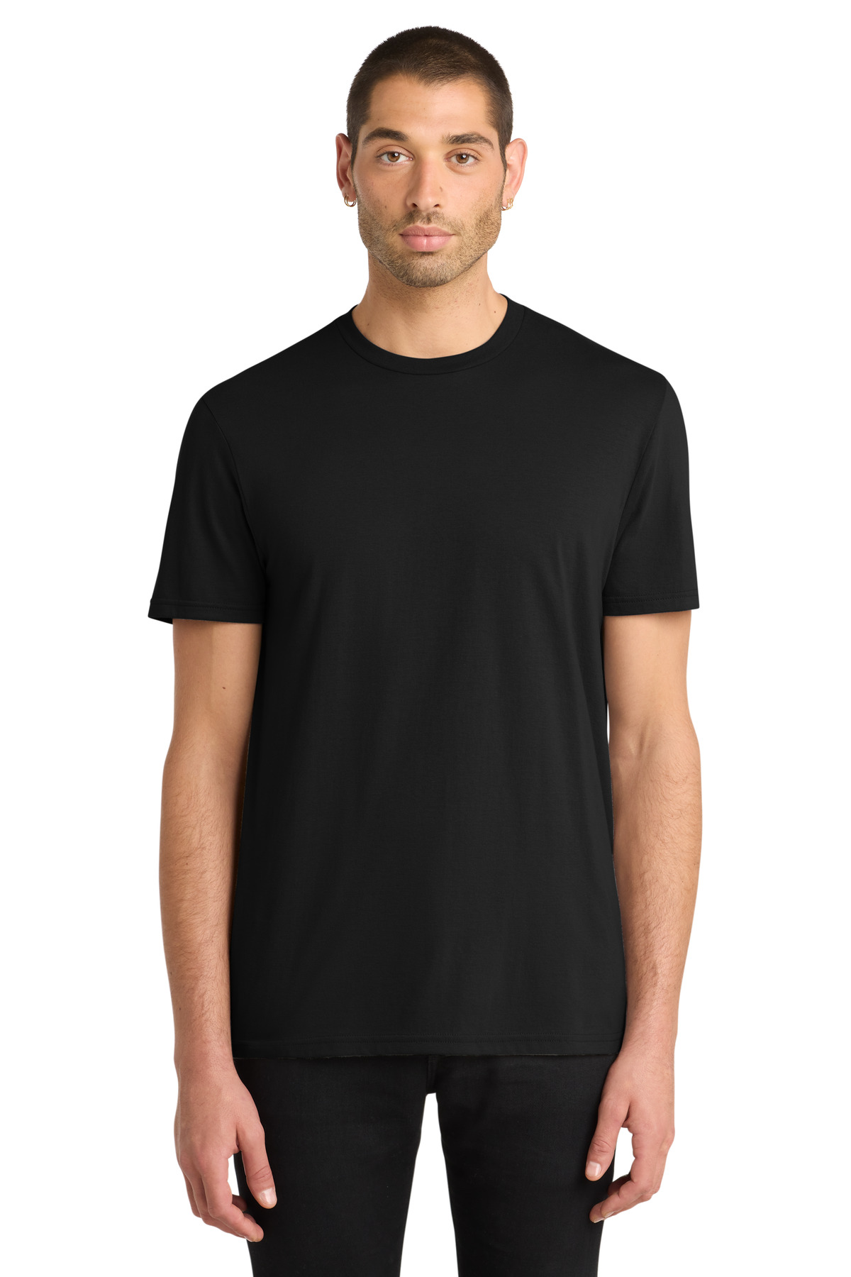 District DT6000 - Black - S Black men’s t-shirt short sleeve modern fit of Ad It Up in Albuquerque