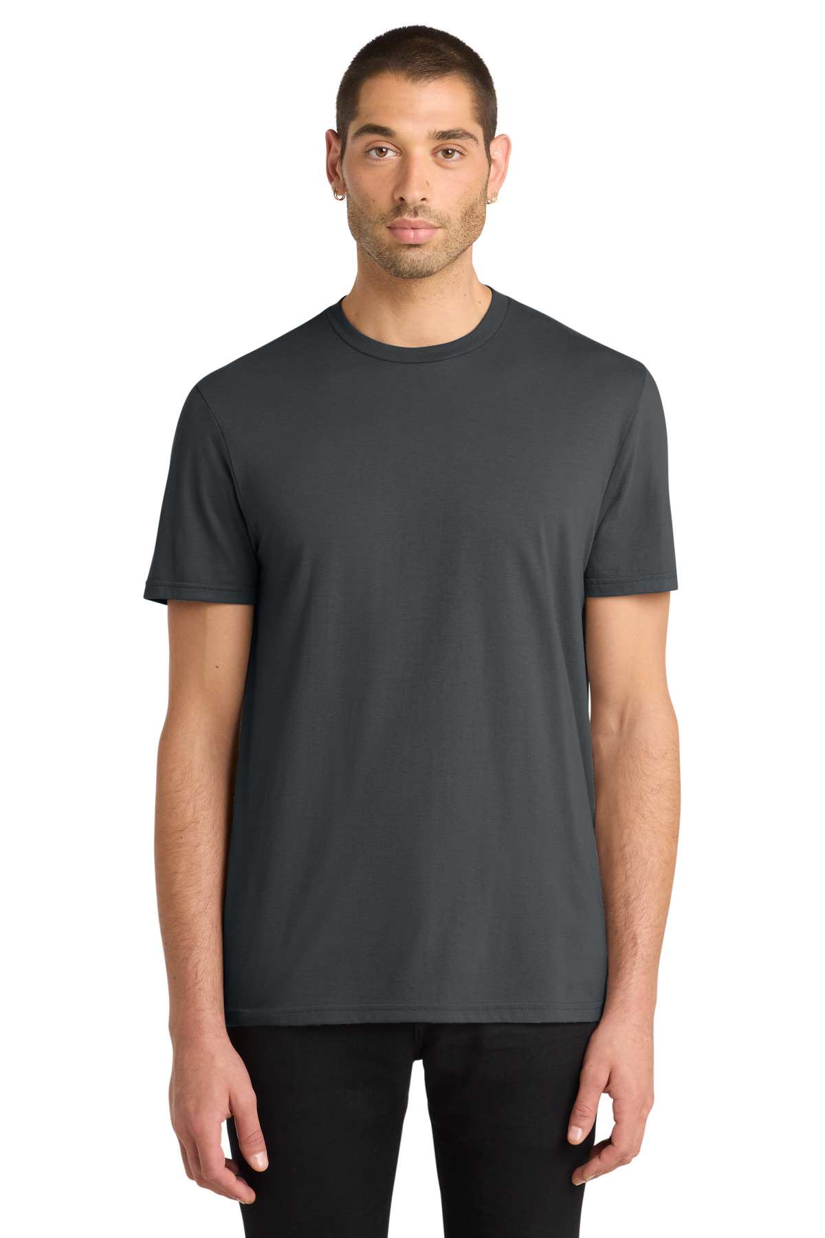 District DT6000 - Charcoal - 2XL Dark gray men’s t-shirt short sleeve modern fit of Ad It Up in Albuquerque