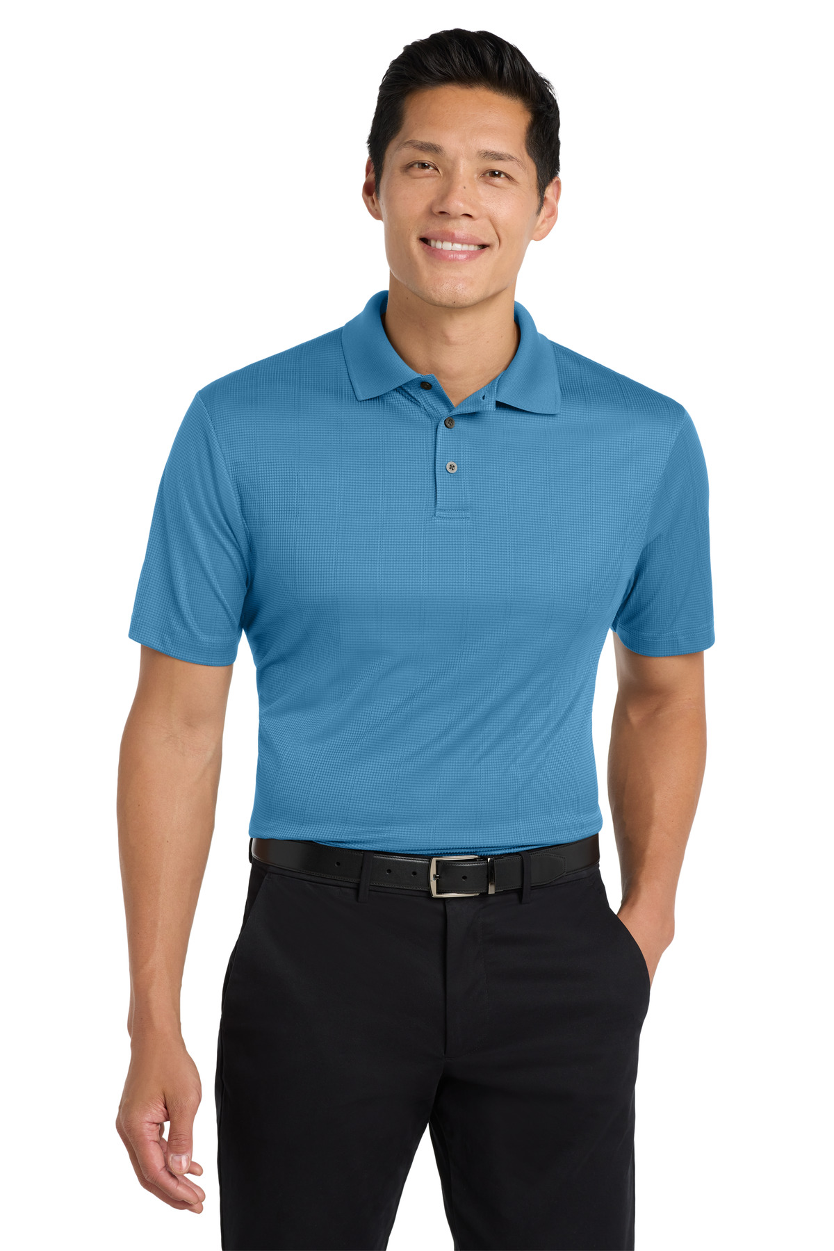 Port Authority K528 - Ocean Blue - 4XL Light blue men’s polo shirt short sleeve business fit of Ad It Up in Albuquerque