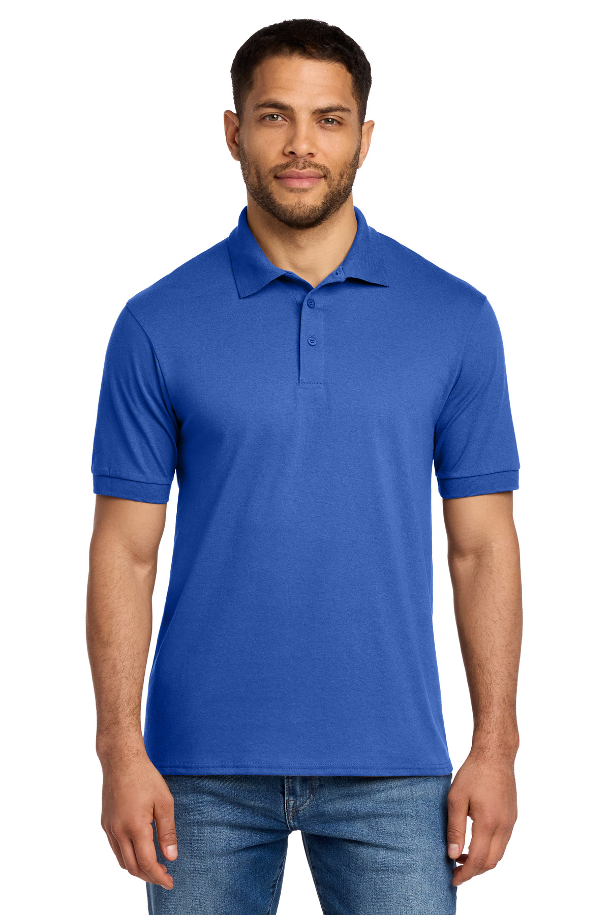 Port Company KP55 - Royal - L Dark Blue men’s polo shirt short sleeve classic fit of Ad It Up in Albuquerque