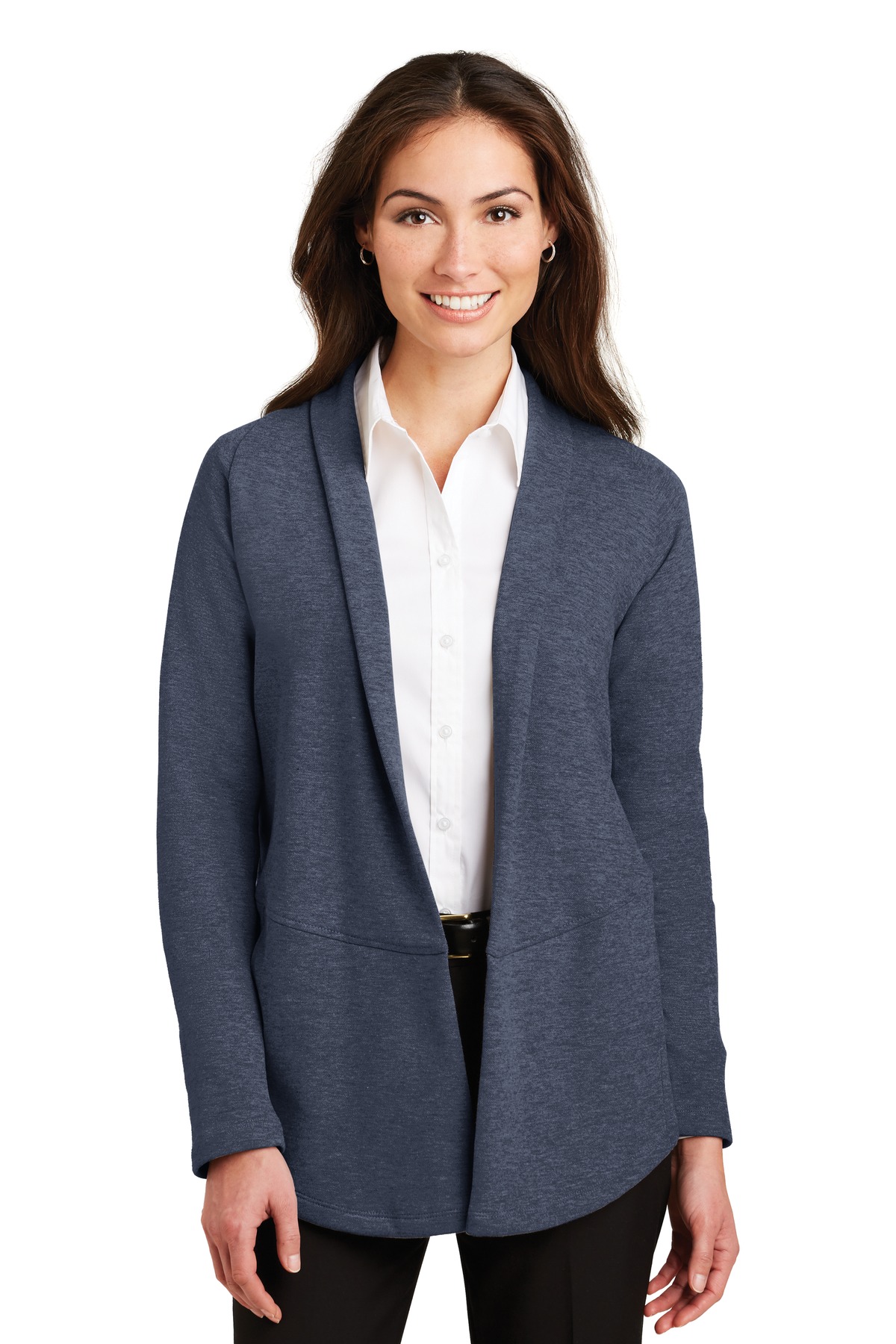 Port Authority L807 - Heather Navy - 3XL Navy women’s blazer business casual jacket of Ad It Up in Albuquerque