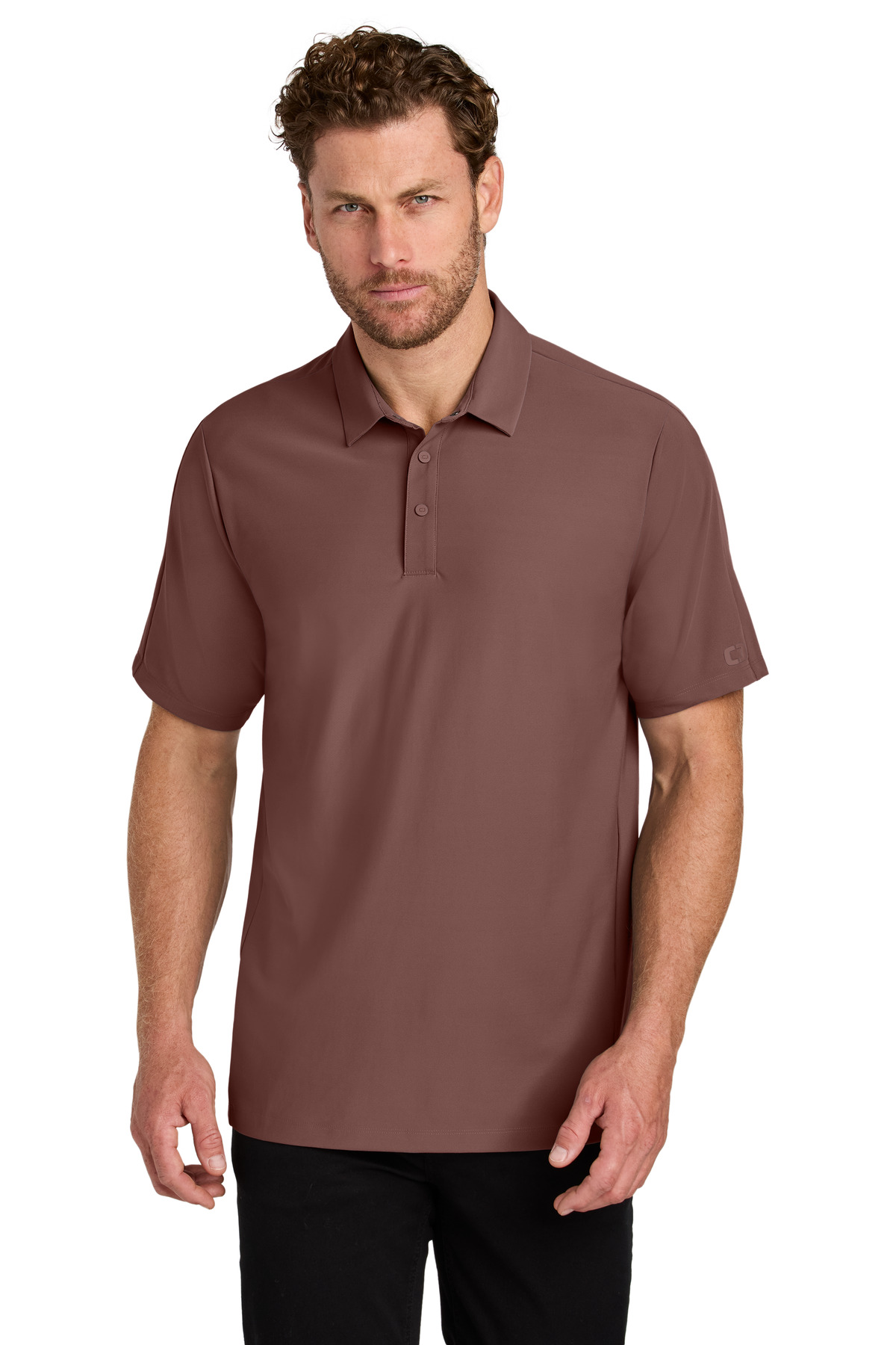 Ogio OG154 - Deep Rose - S Brown men’s polo shirt short sleeve classic fit of Ad It Up in Albuquerque