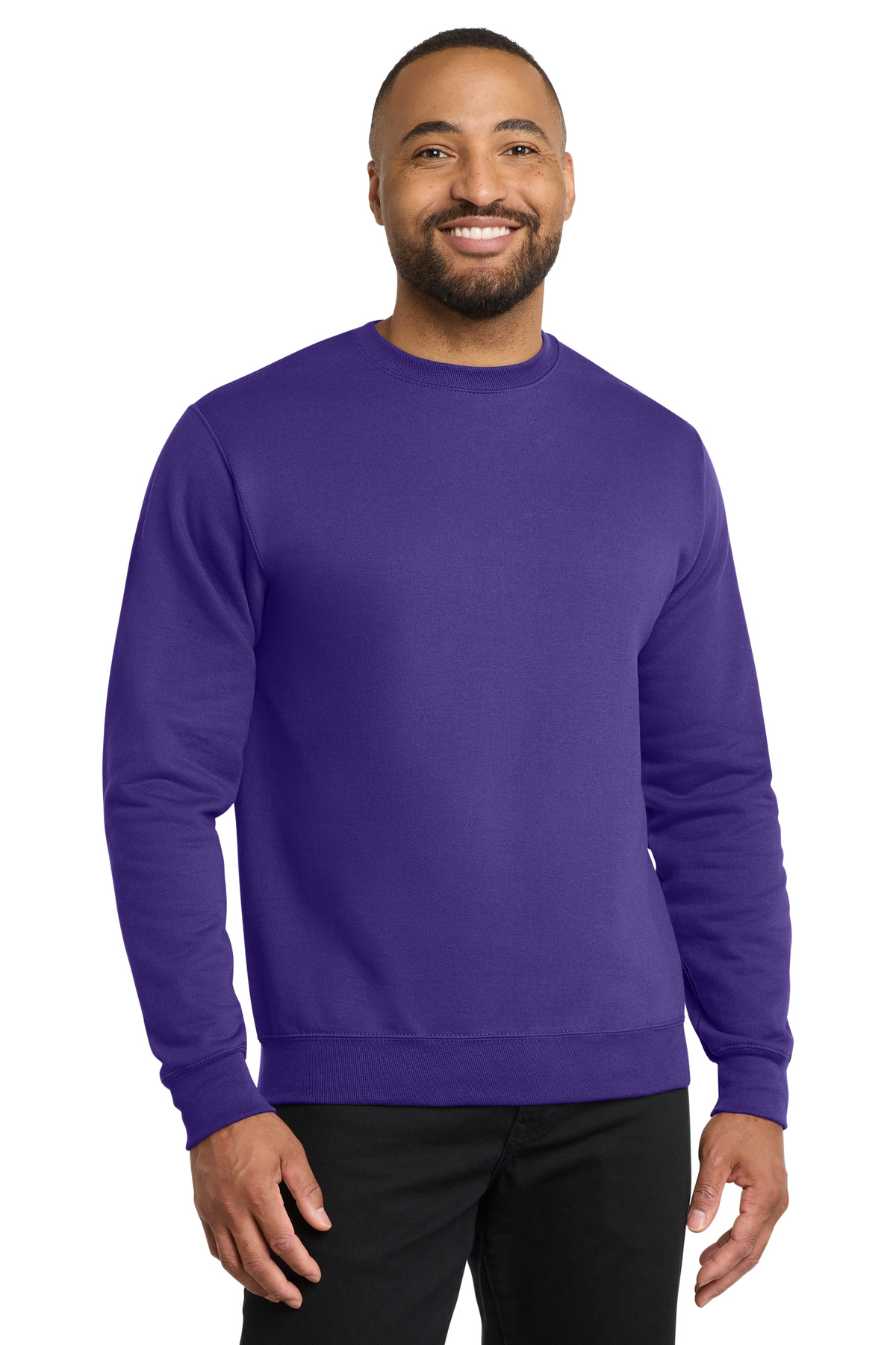 Port Company PC78 - Purple - M Purple men’s sweatshirt crew neck long sleeve of Ad It Up in Albuquerque