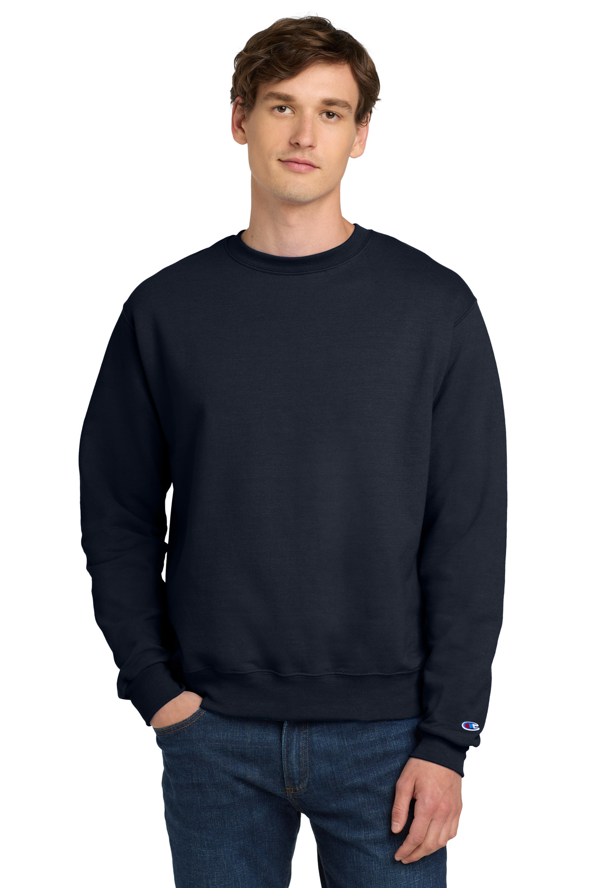 Champion S600 - Navy - S Navy blue crewneck sweatshirt classic fit of Ad It Up in Albuquerque